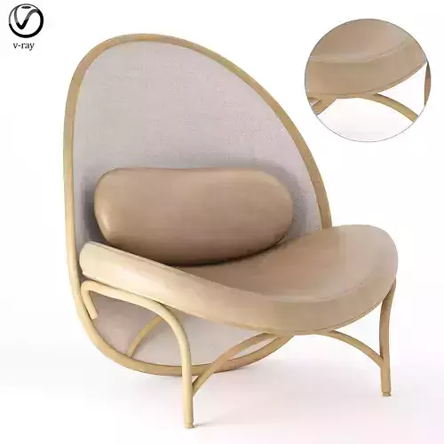chair modern ch1 3D model