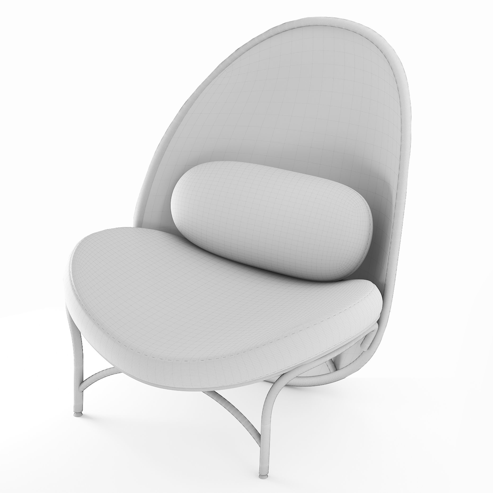 chair modern ch1 3D model_3