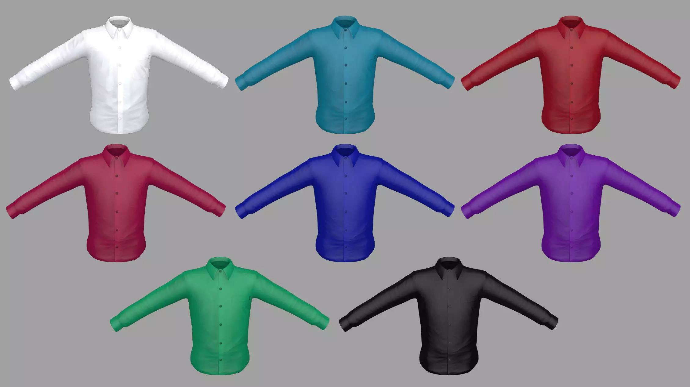 Shirt Low-poly 3D model_0