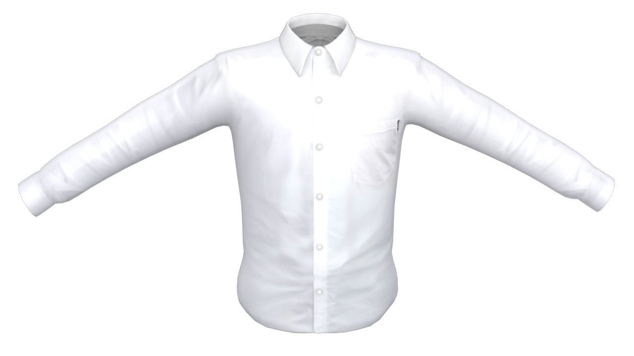 Shirt Low-poly 3D model_1