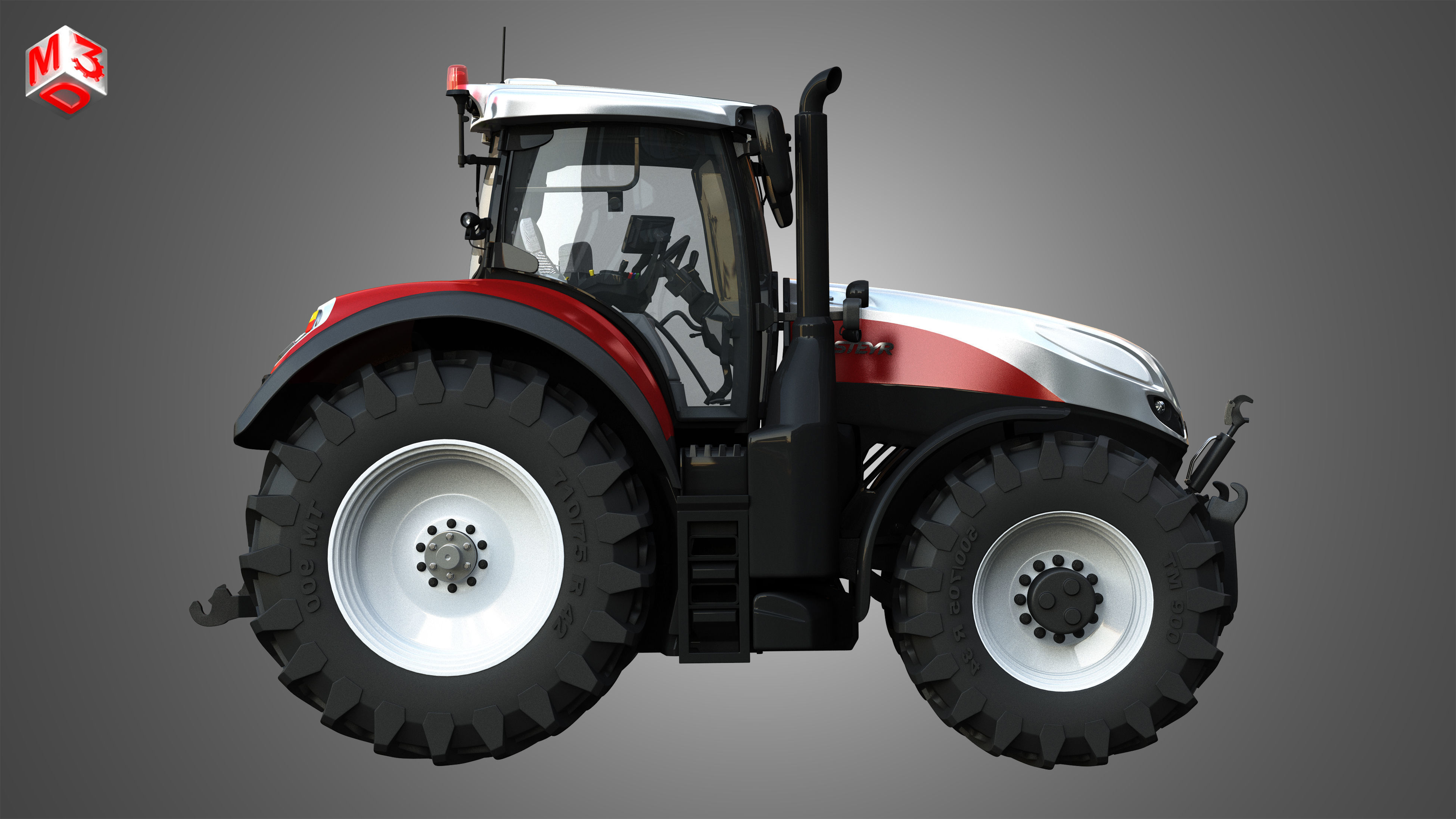 Terrus  CVT - 6300 Tractor 3D model_5