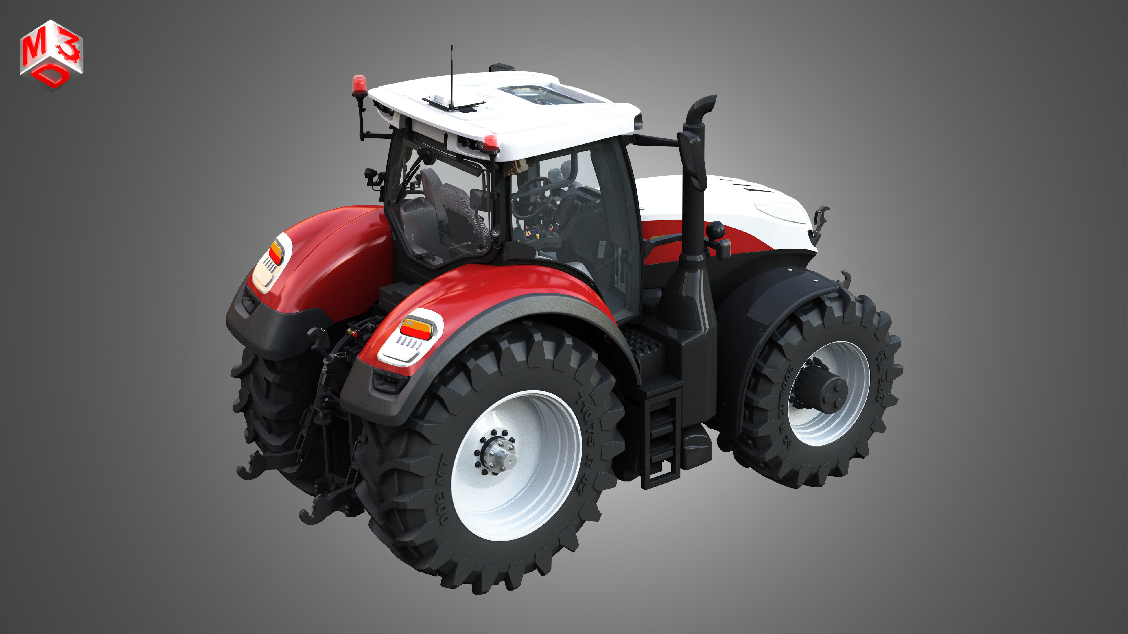 Terrus  CVT - 6300 Tractor 3D model_9