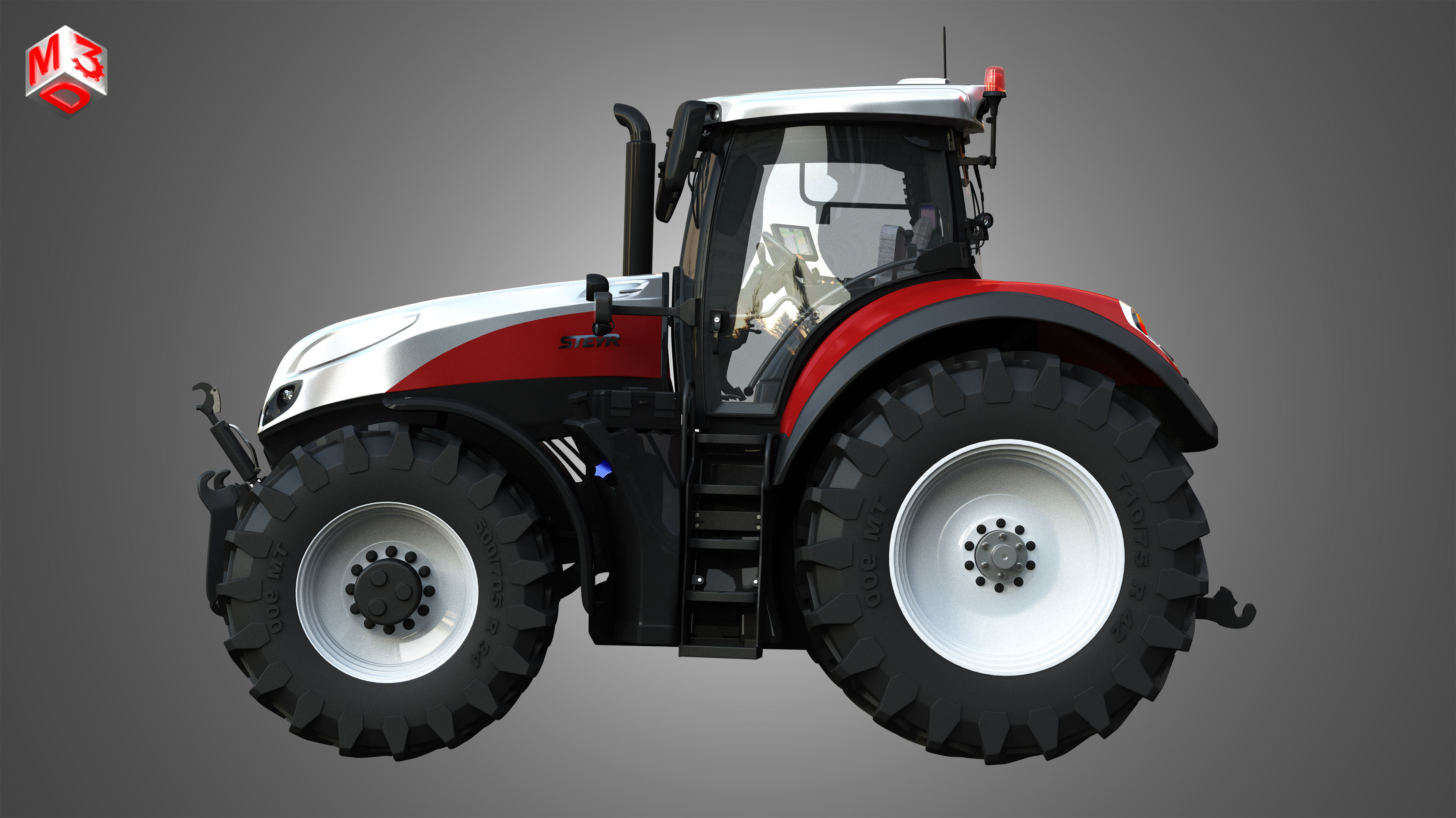 Terrus  CVT - 6300 Tractor 3D model_4