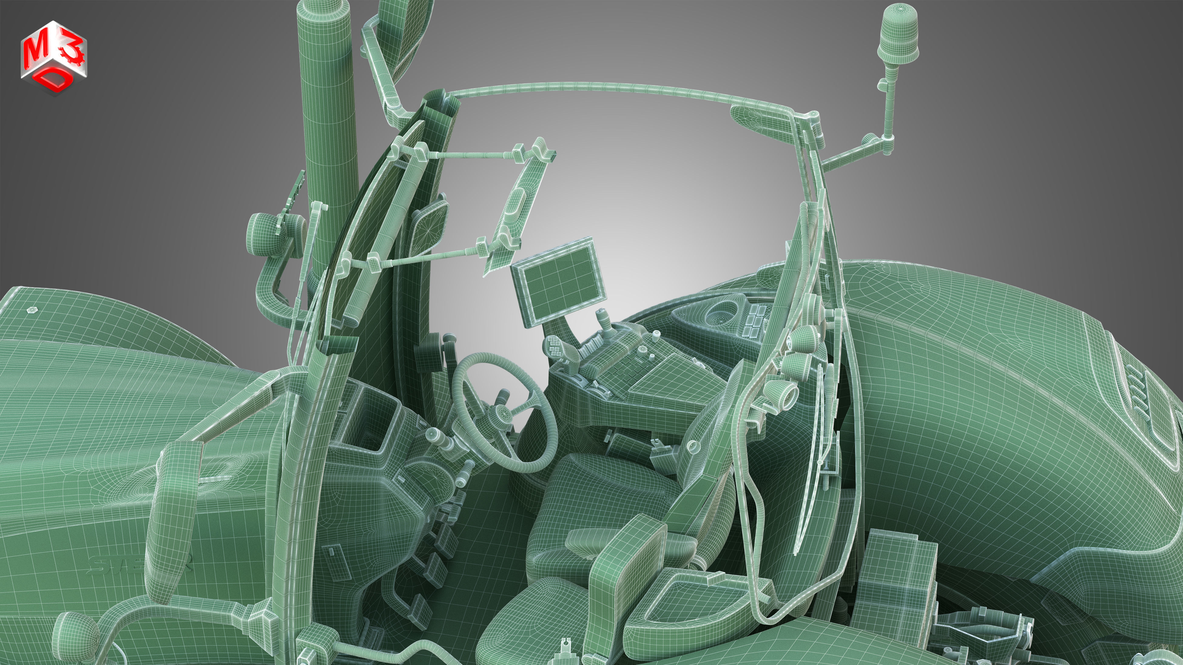 Terrus  CVT - 6300 Tractor 3D model_17