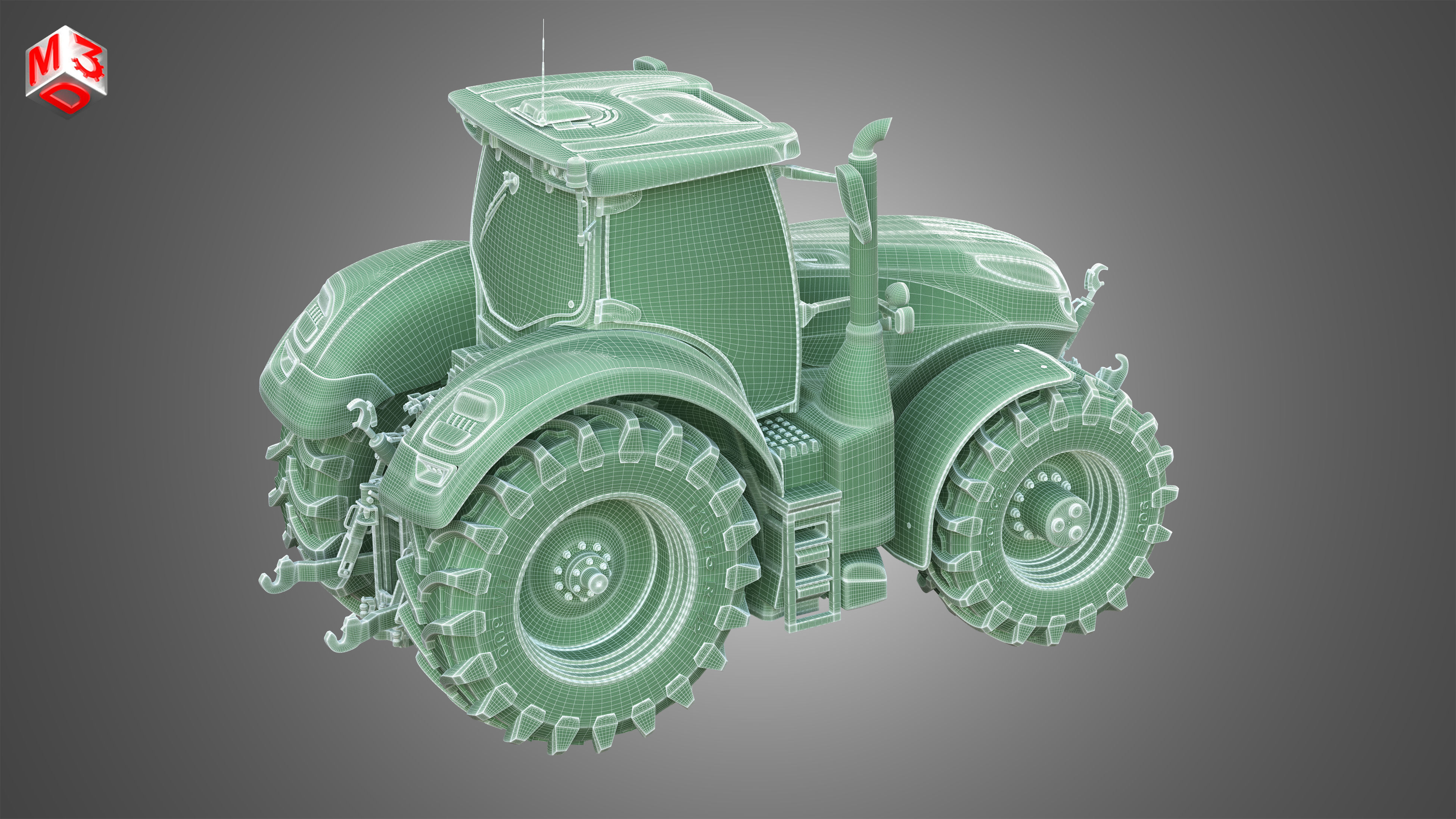 Terrus  CVT - 6300 Tractor 3D model_15