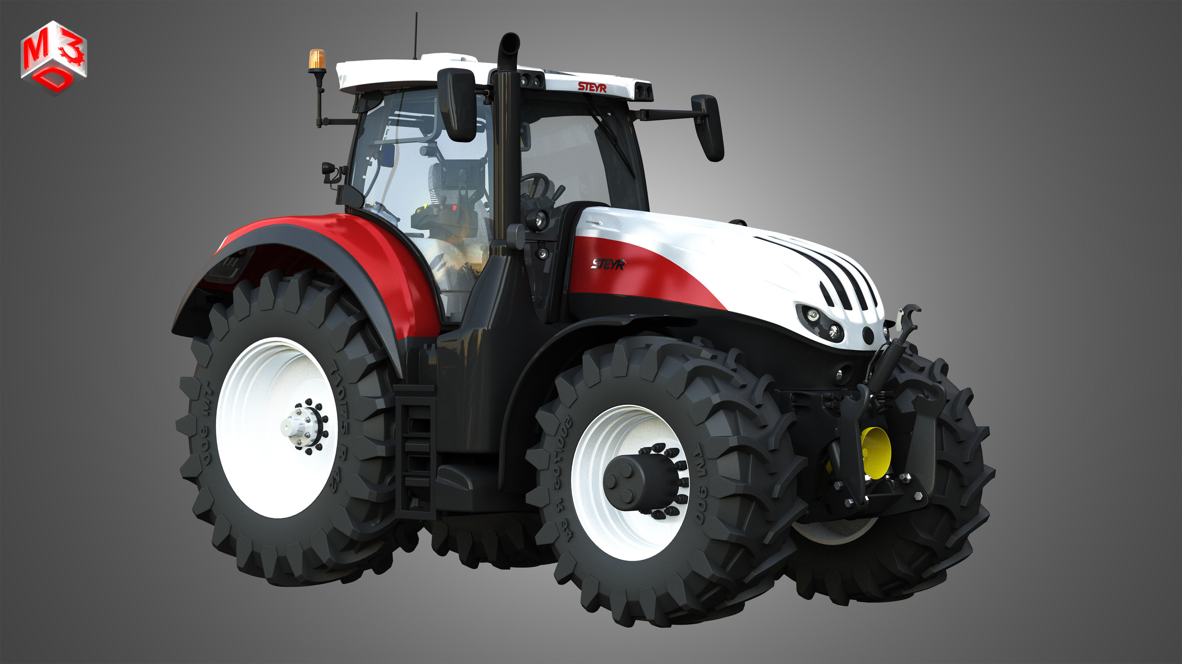 Terrus  CVT - 6300 Tractor 3D model_2