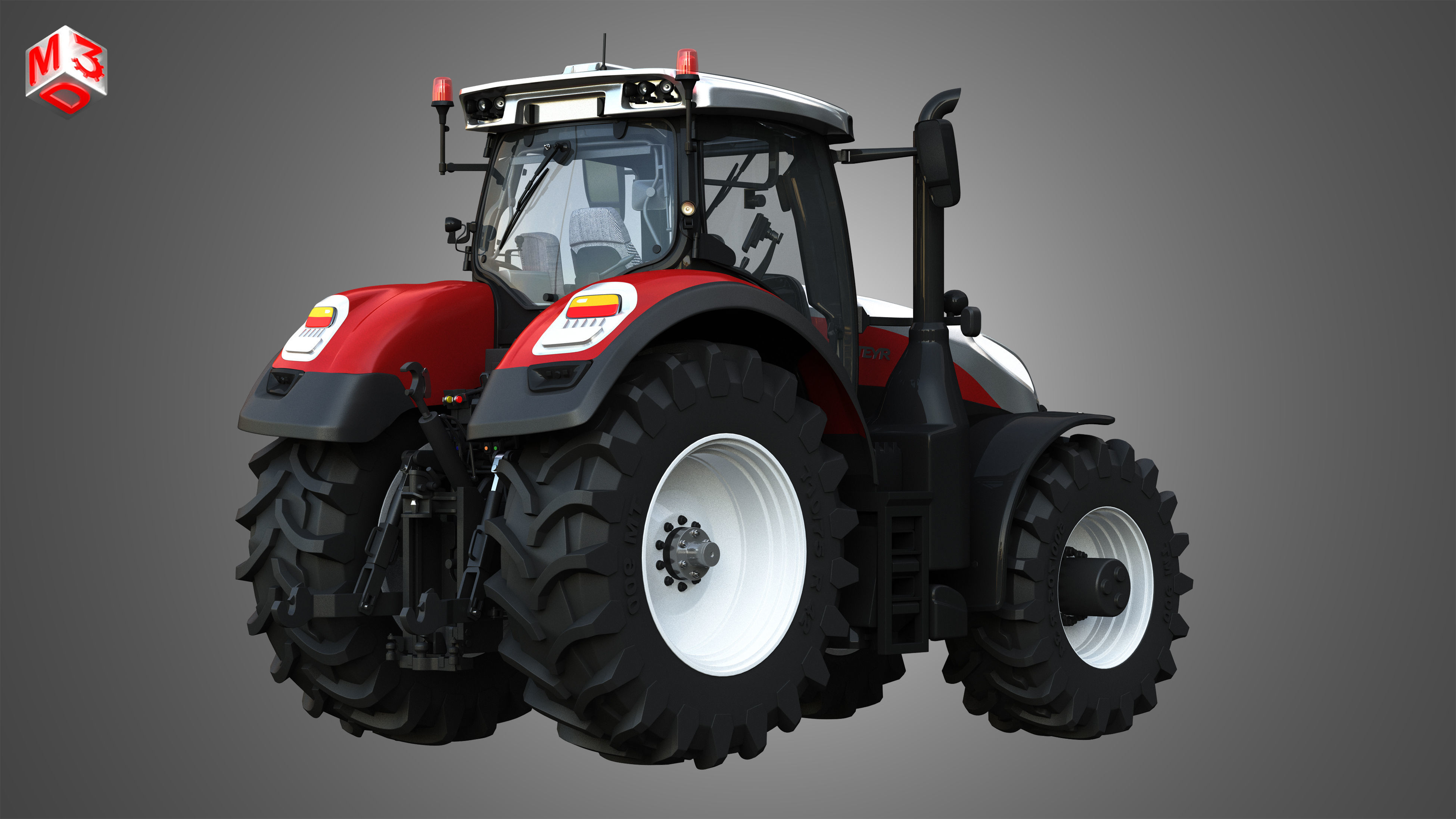 Terrus  CVT - 6300 Tractor 3D model_1