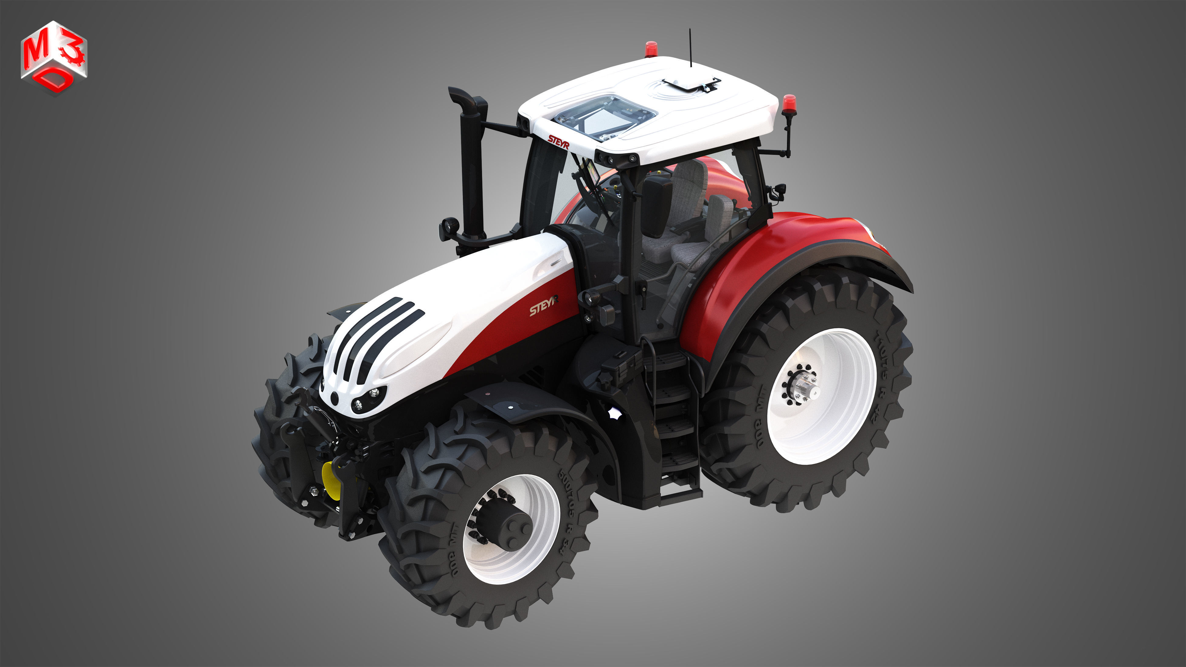 Terrus  CVT - 6300 Tractor 3D model_8