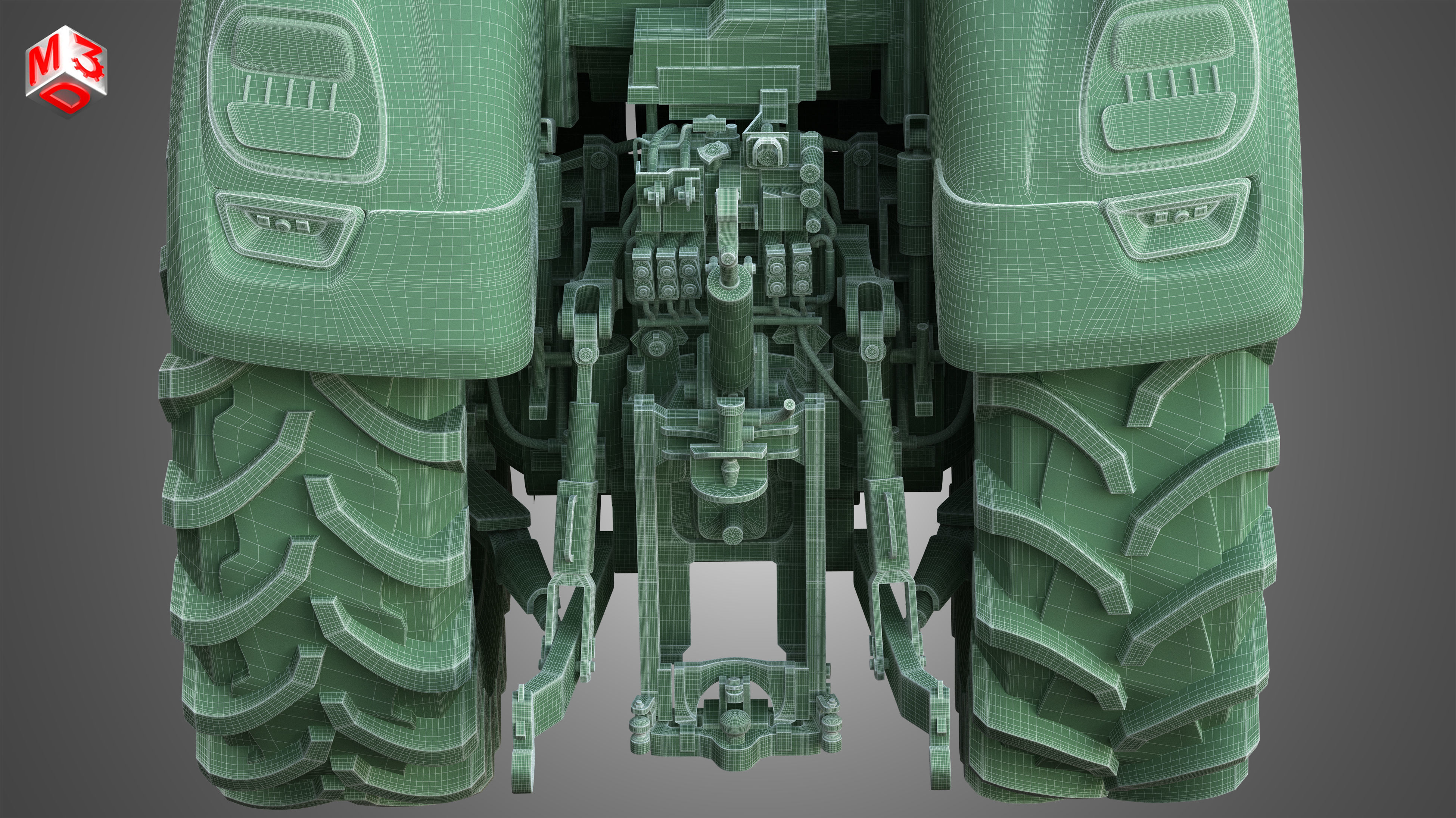 Terrus  CVT - 6300 Tractor 3D model_16