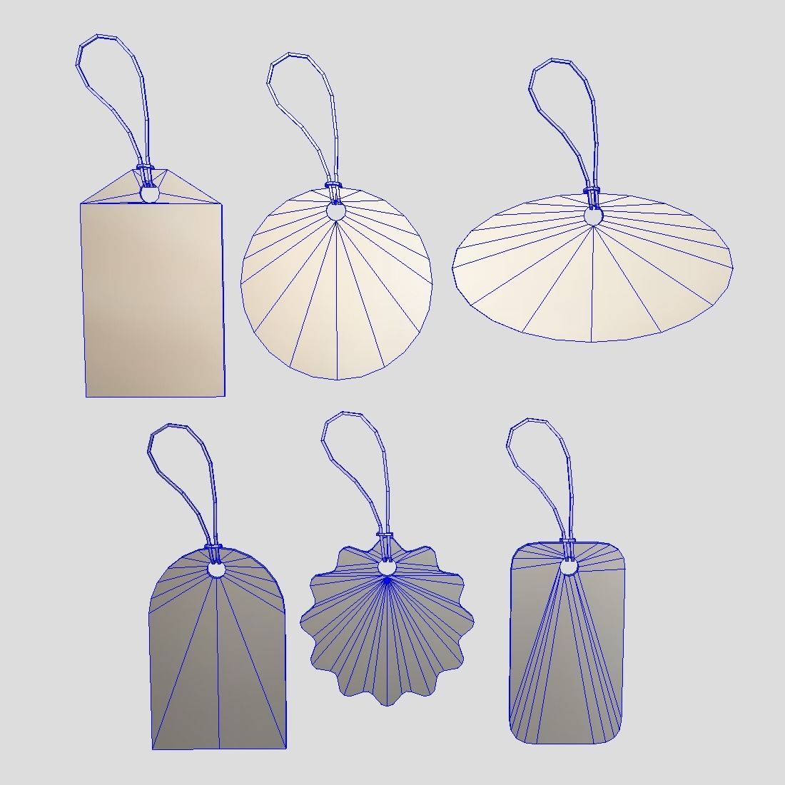 Price Tags Pack Low-poly 3D model_3