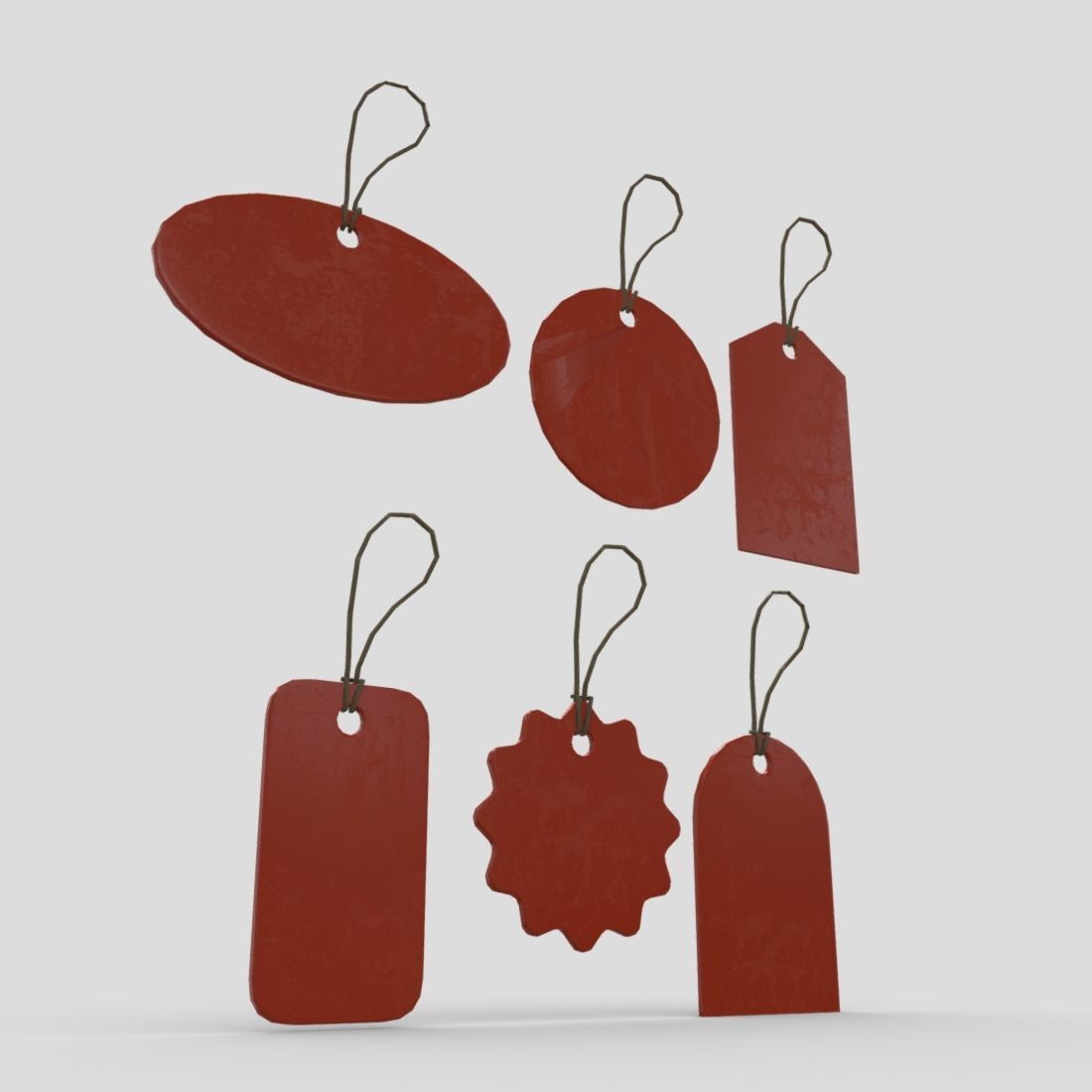 Price Tags Pack Low-poly 3D model_8