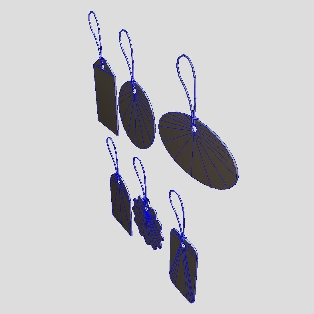 Price Tags Pack Low-poly 3D model_5