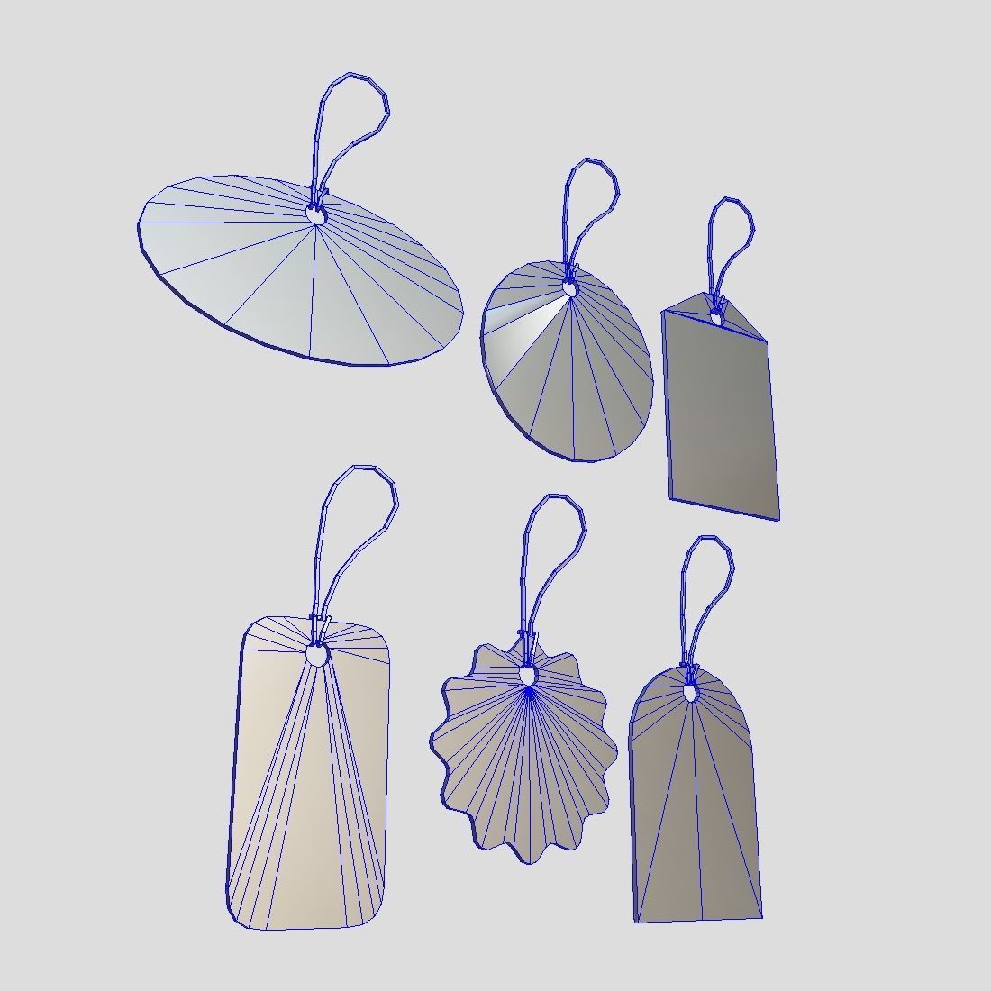 Price Tags Pack Low-poly 3D model_9