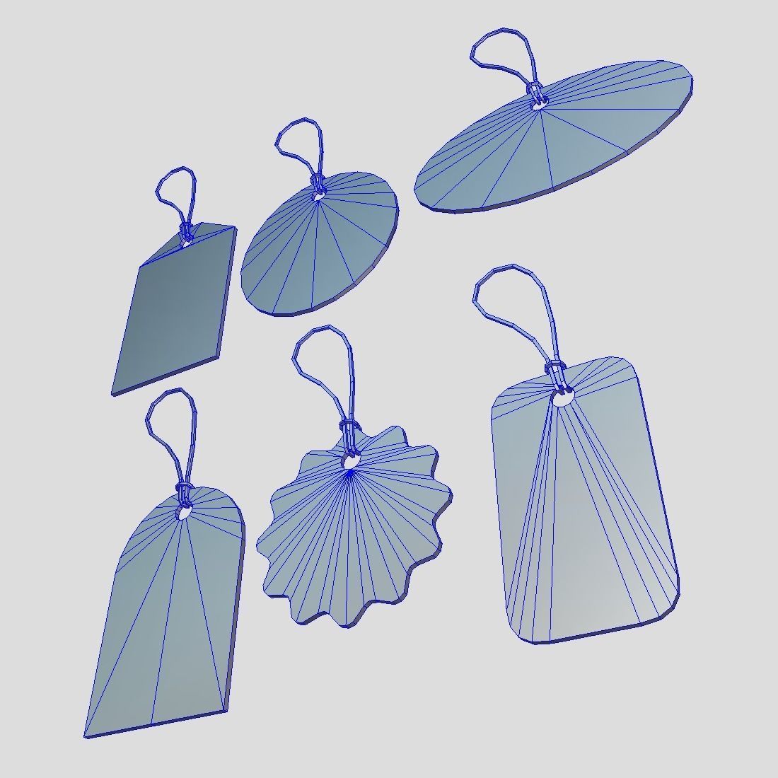 Price Tags Pack Low-poly 3D model_11