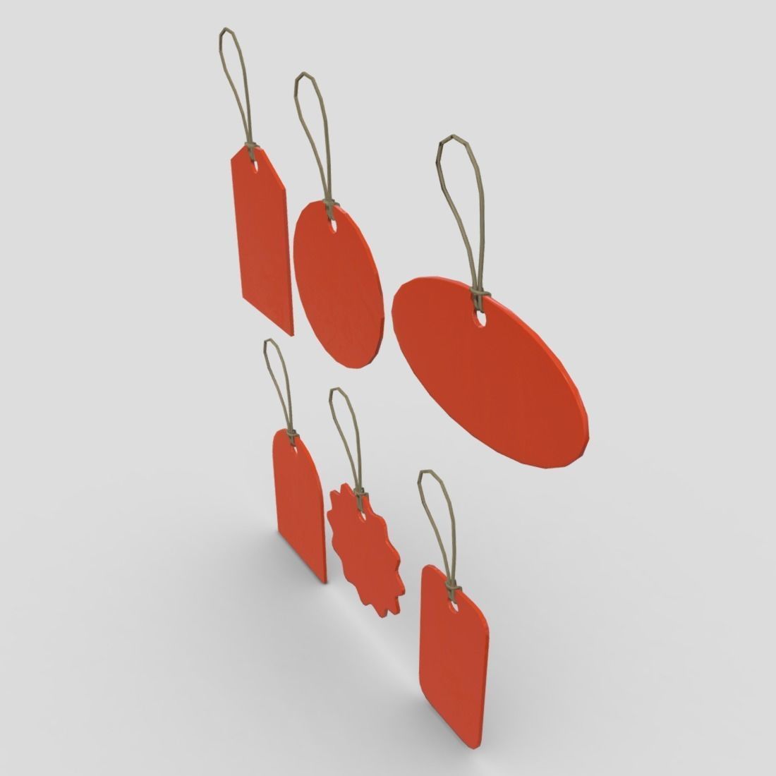 Price Tags Pack Low-poly 3D model_4