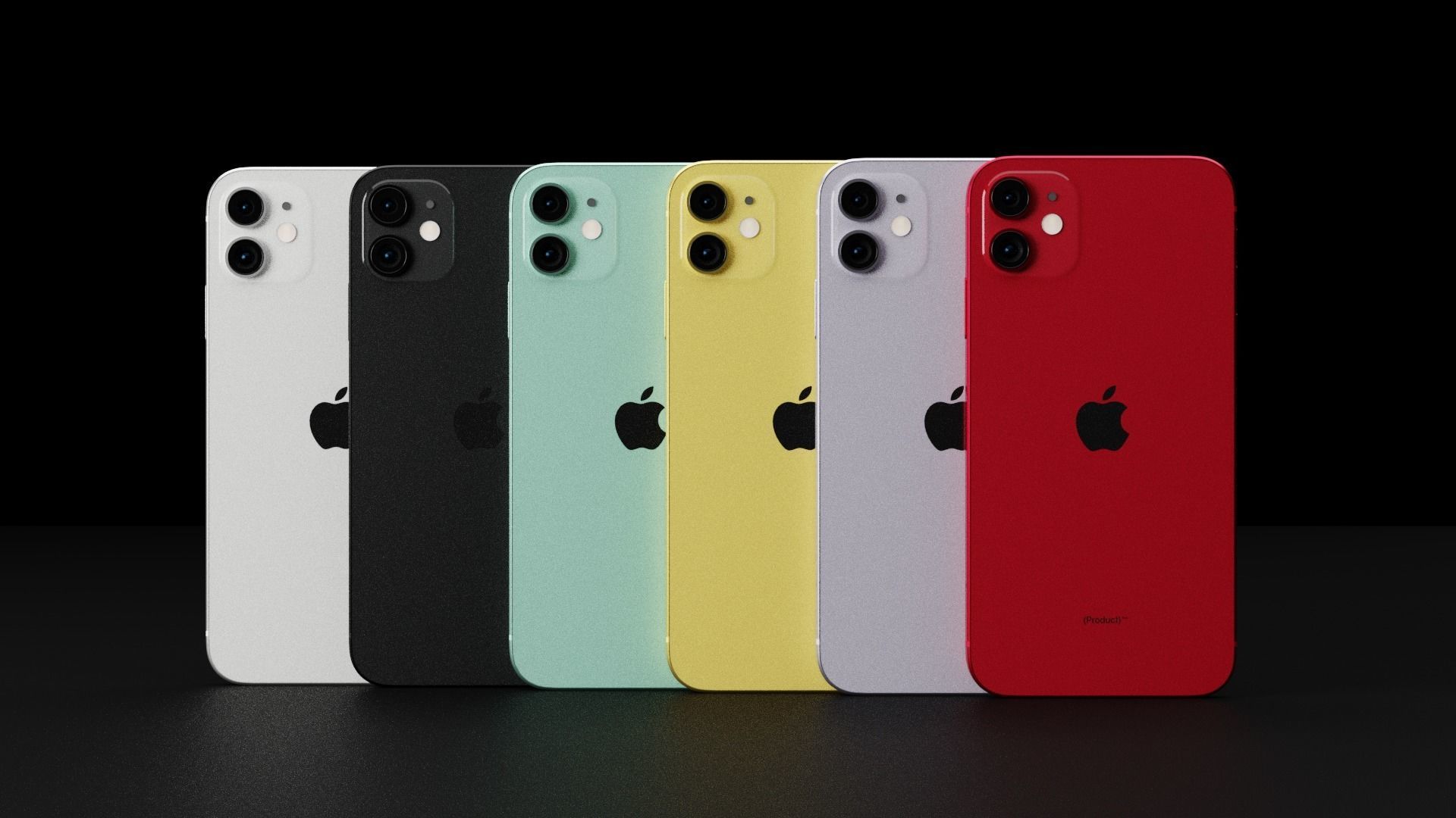 Concept of iPhone 12 All Models According to leaks 3D model_3