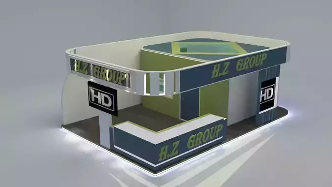 Exhibition Stand 3 3D Model