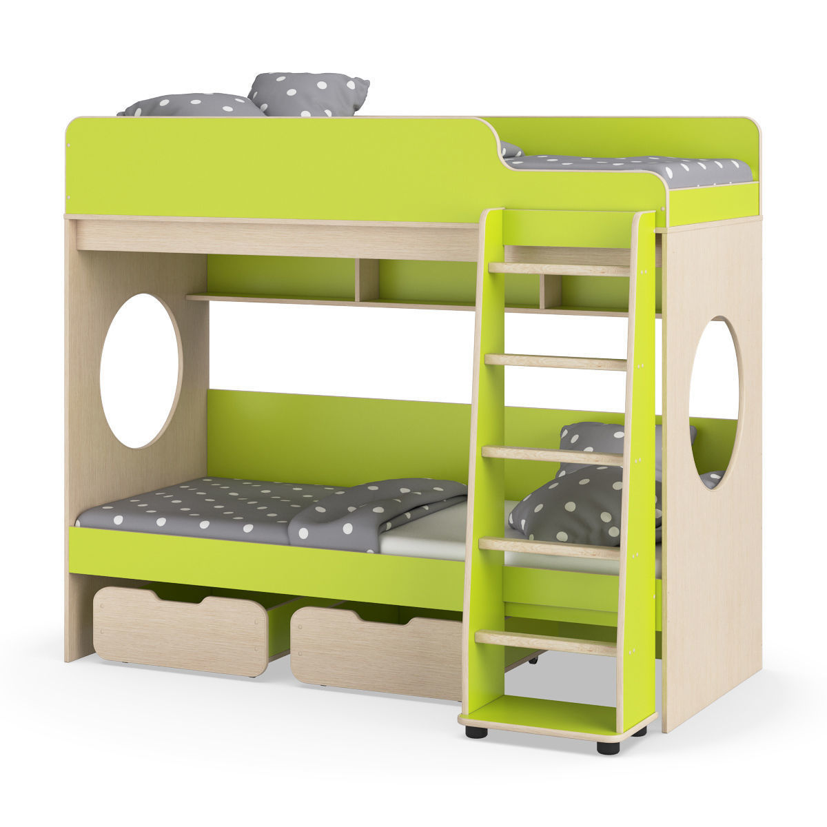 Legenda K07 with LP04 childrens modular bed 3D model_3
