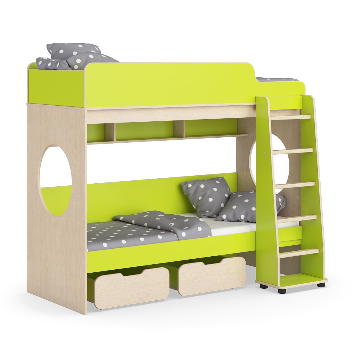 Legenda K07 with LP04 childrens modular bed 3D model_1