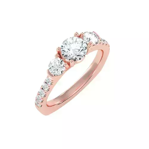 solitaire wedding engagement women ring 3dm render detail