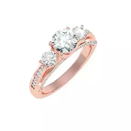 solitaire wedding engagement women ring 3dm render detail