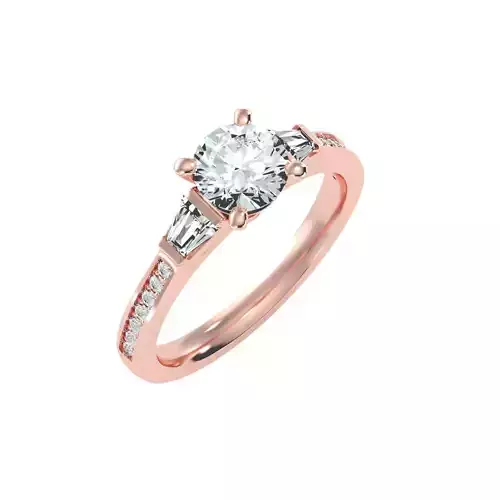 solitaire wedding engagement women ring 3dm render detail