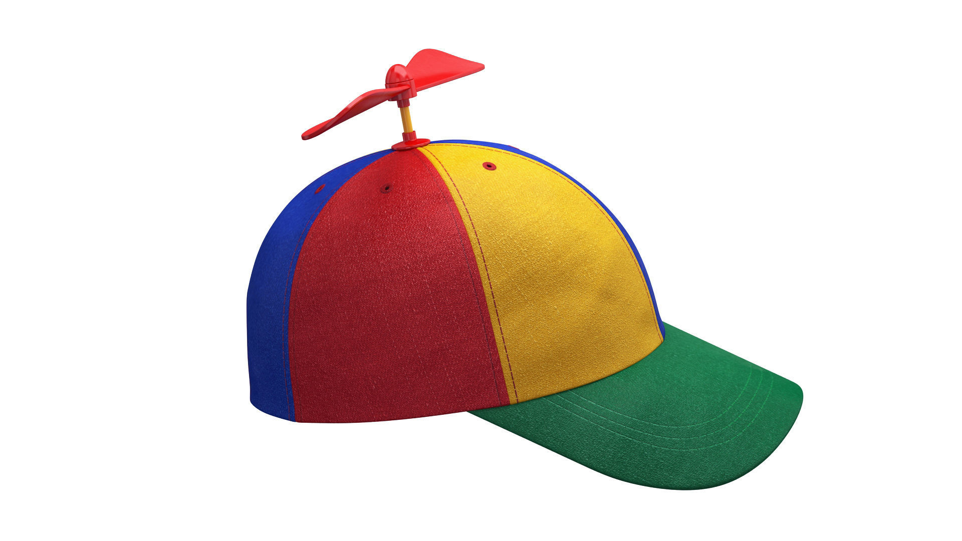 Propeller hat 3D model_4