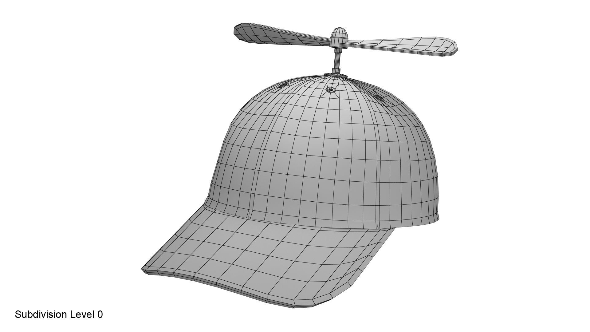 Propeller hat 3D model_15