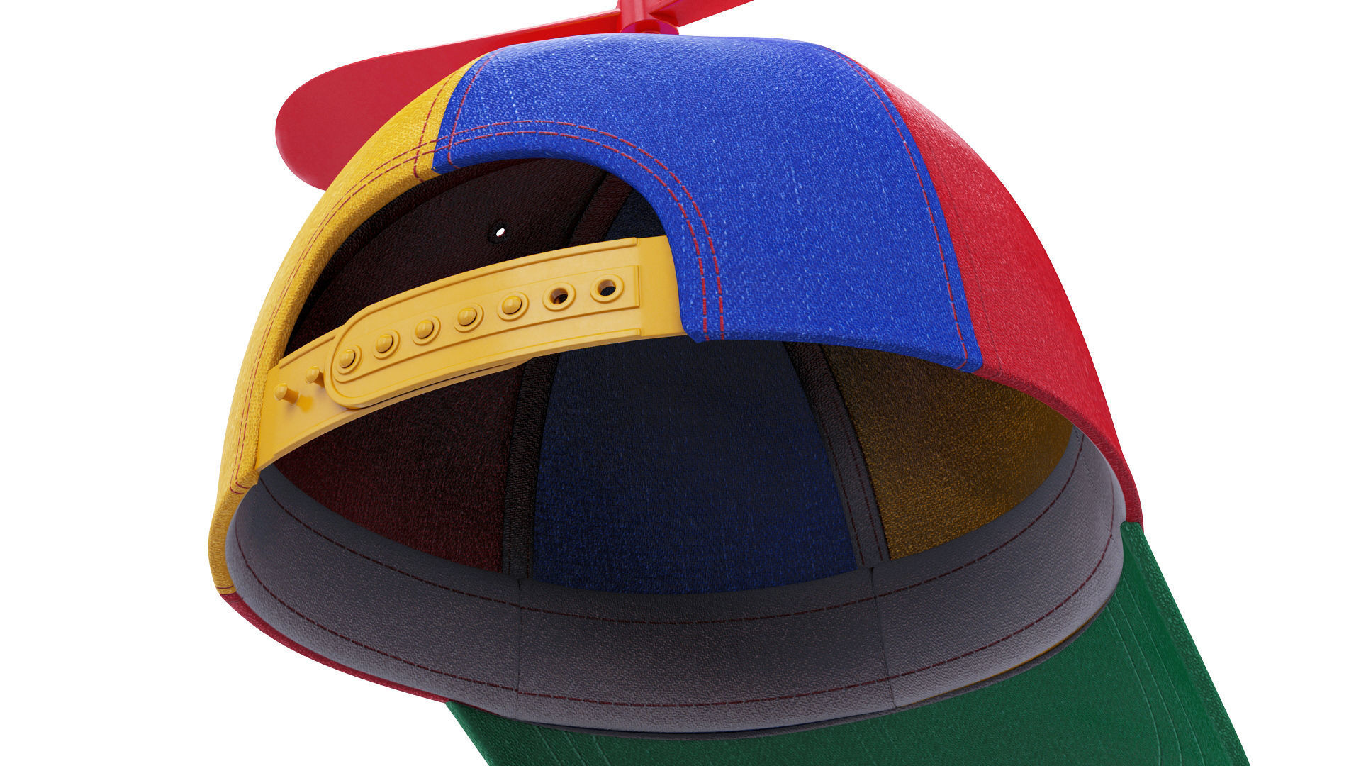 Propeller hat 3D model_12