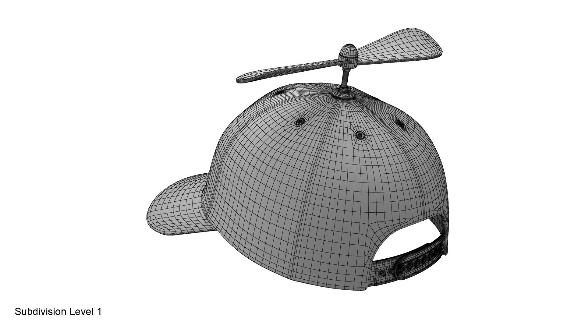 Propeller hat 3D model_28