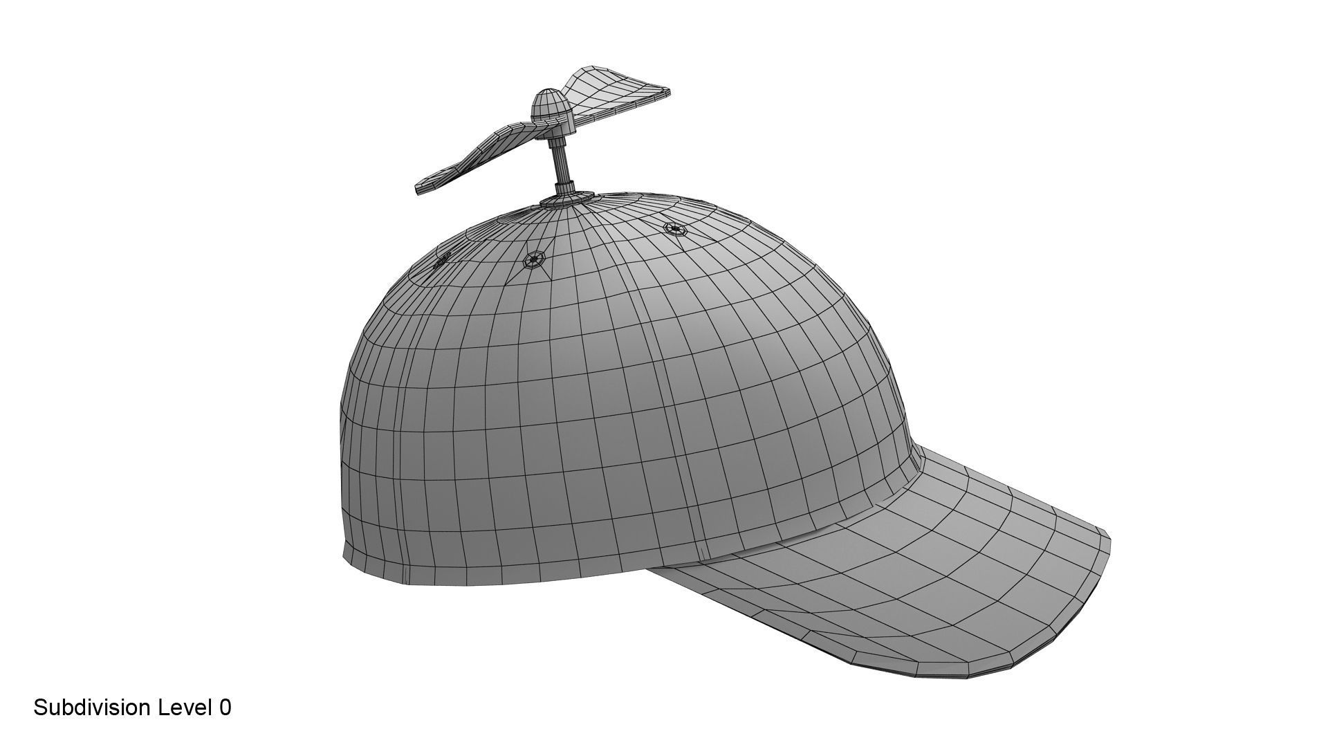 Propeller hat 3D model_17