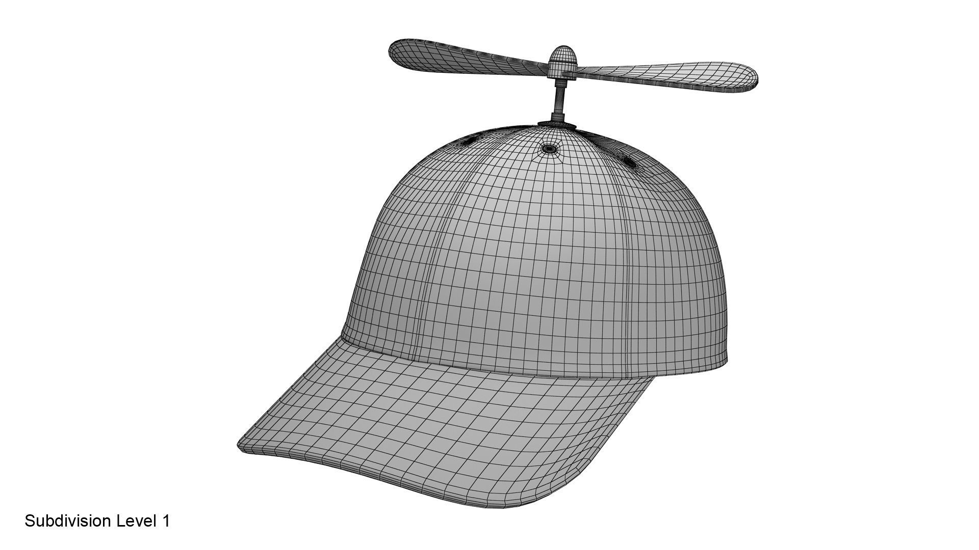 Propeller hat 3D model_27
