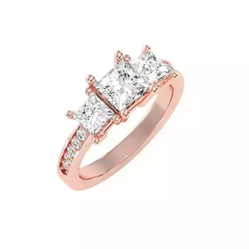 solitaire wedding engagement women ring 3dm render detail