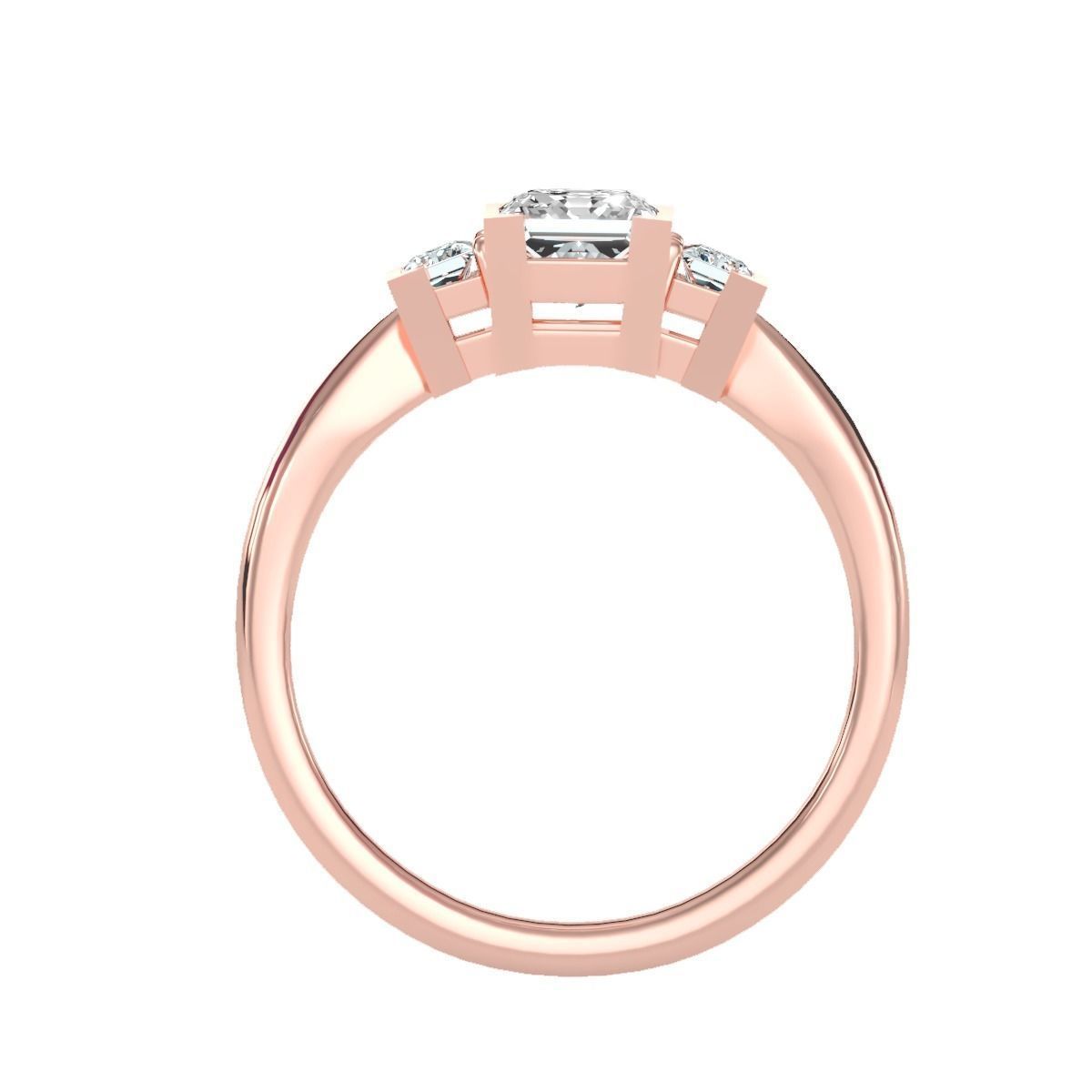 solitaire wedding engagement women ring 3dm render detail 3D print model_1