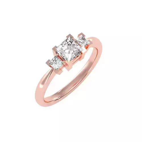 solitaire wedding engagement women ring 3dm render detail 3D print model
