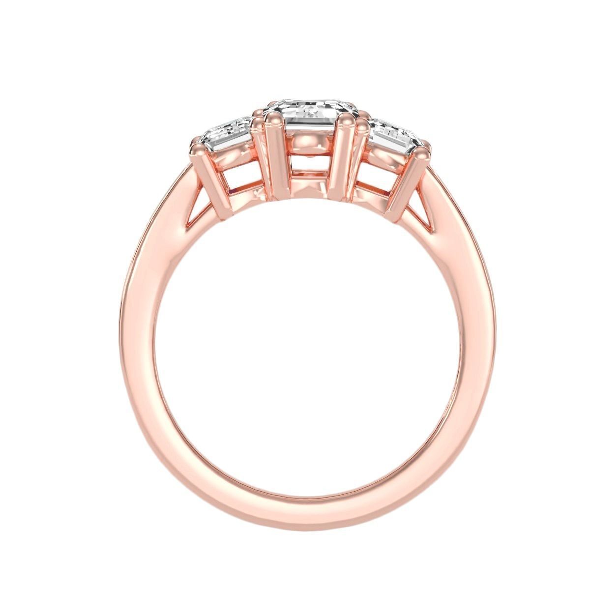 solitaire wedding engagement women ring 3dm render detail 3D print model_10