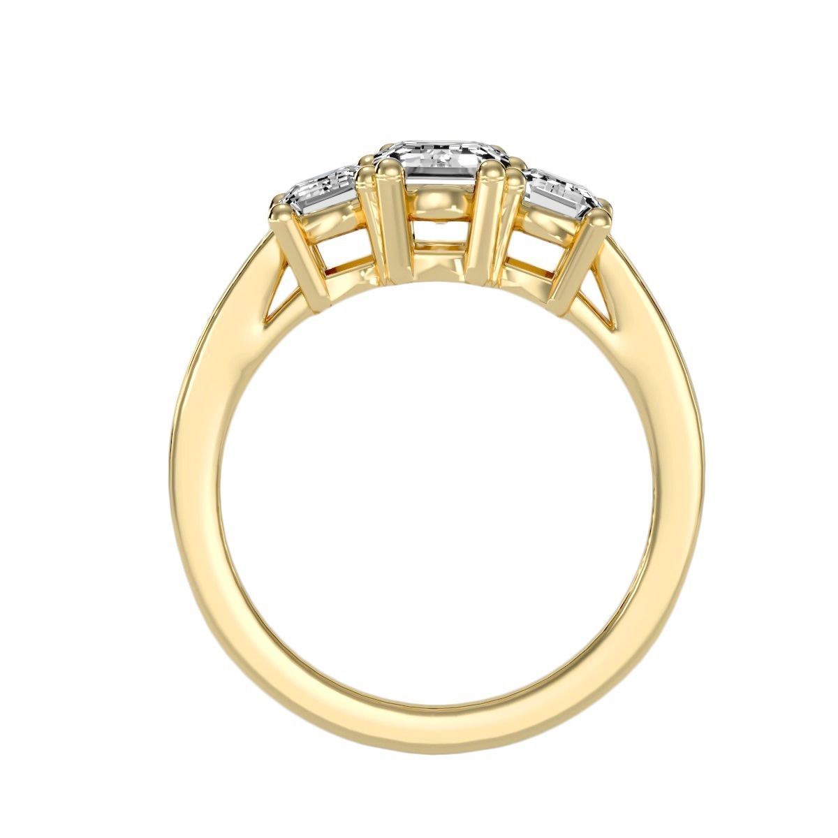 solitaire wedding engagement women ring 3dm render detail 3D print model_8