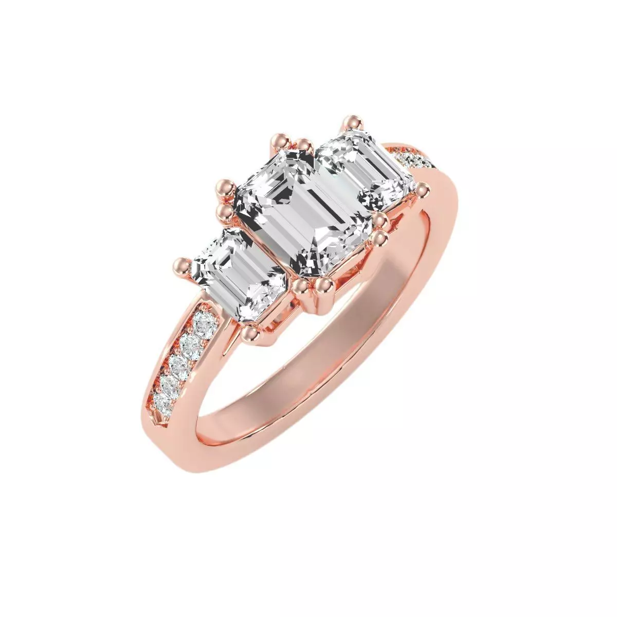 solitaire wedding engagement women ring 3dm render detail 3D print model_0