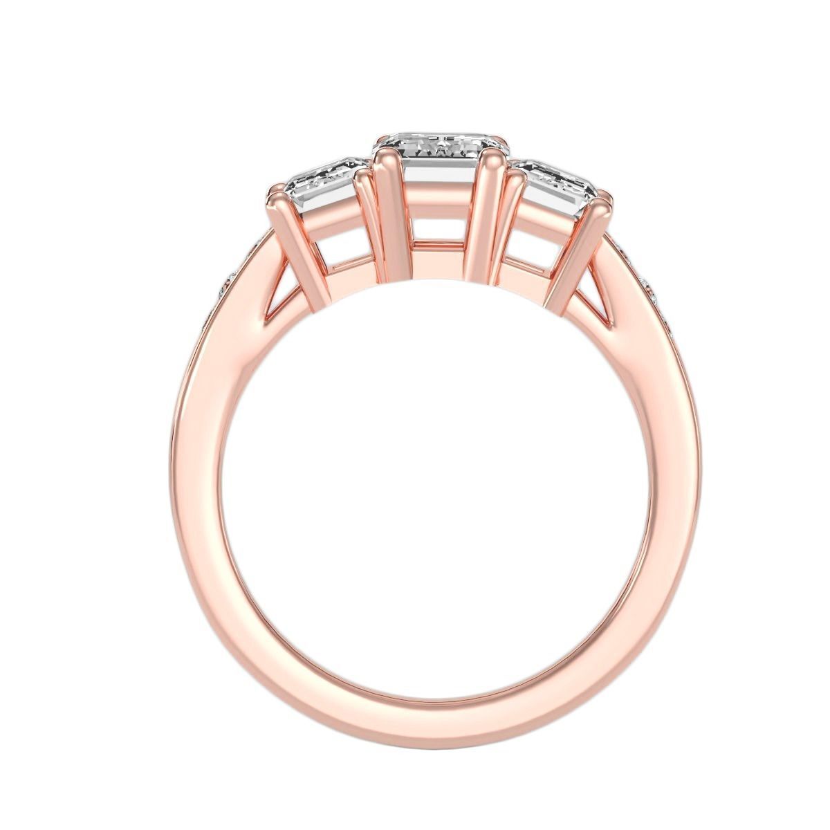 solitaire wedding engagement women ring 3dm render detail 3D print model_1