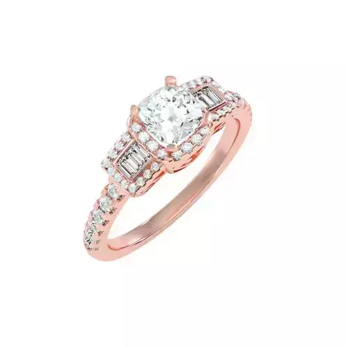 solitaire wedding engagement women ring 3dm render detail