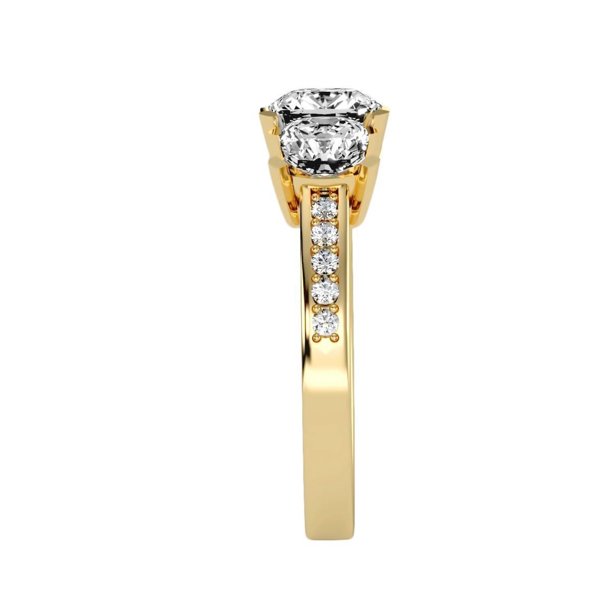solitaire wedding engagement women ring 3dm render detail 3D print model_1