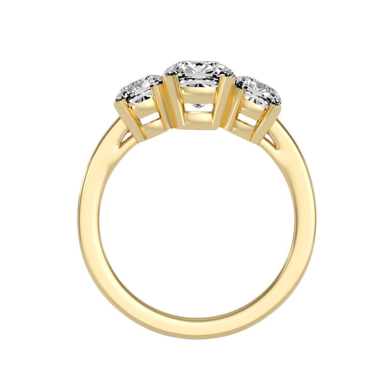 solitaire wedding engagement women ring 3dm render detail 3D print model_10