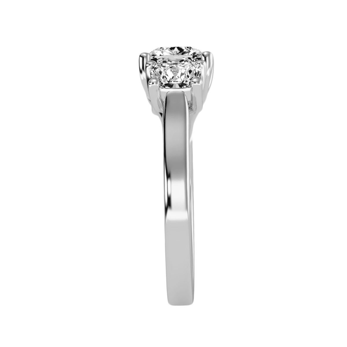 solitaire wedding engagement women ring 3dm render detail 3D print model_6