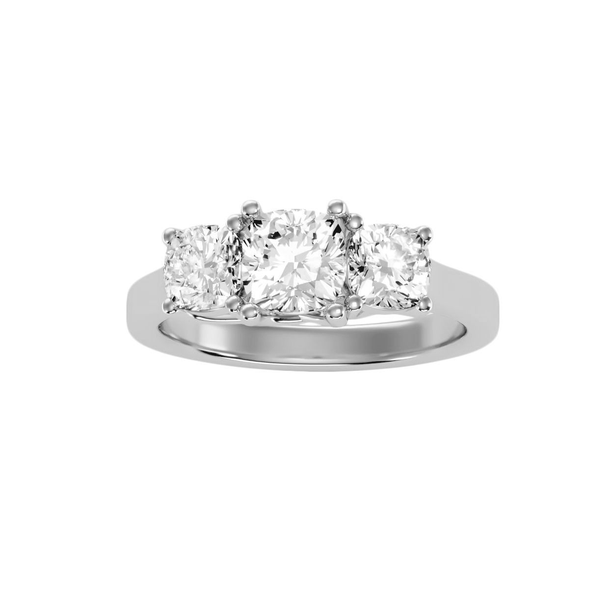 solitaire wedding engagement women ring 3dm render detail 3D print model_7