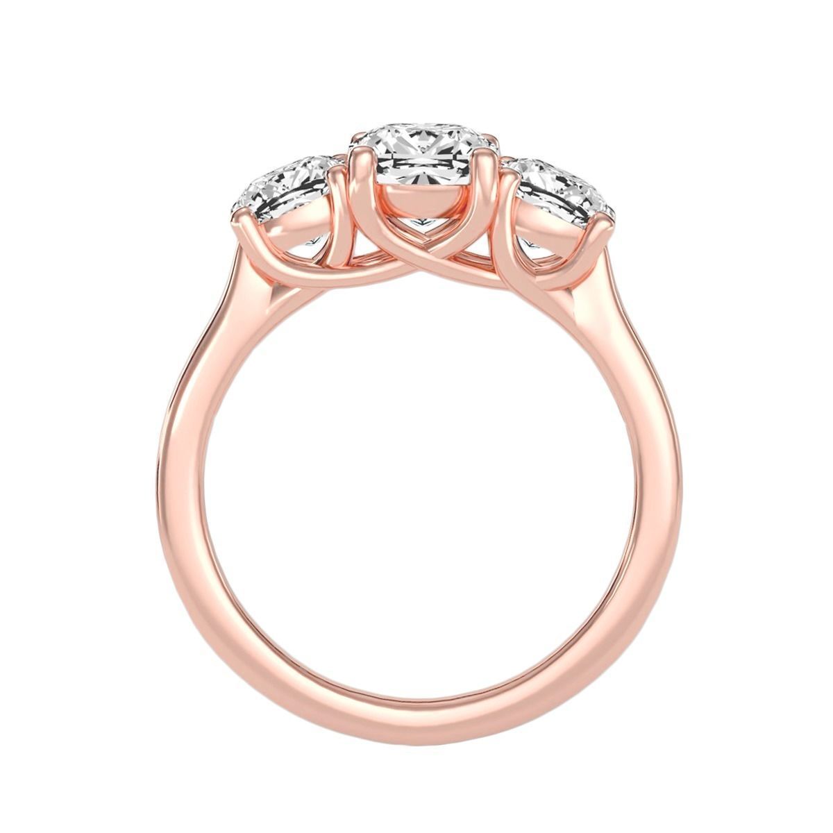 solitaire wedding engagement women ring 3dm render detail 3D print model_1