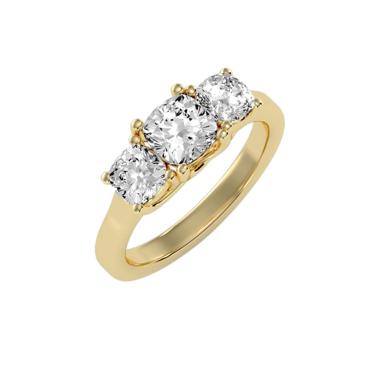 solitaire wedding engagement women ring 3dm render detail 3D print model_9