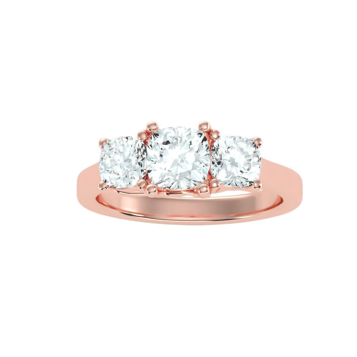 solitaire wedding engagement women ring 3dm render detail 3D print model_3