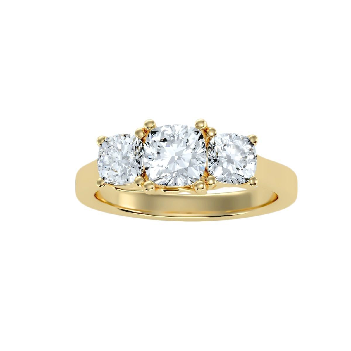 solitaire wedding engagement women ring 3dm render detail 3D print model_11