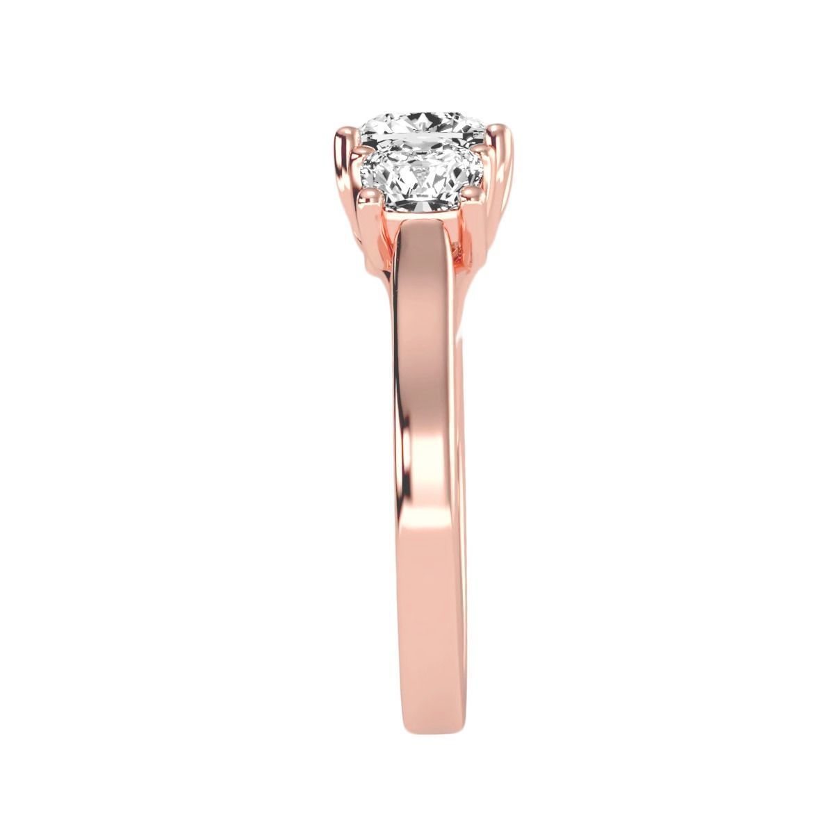 solitaire wedding engagement women ring 3dm render detail 3D print model_2