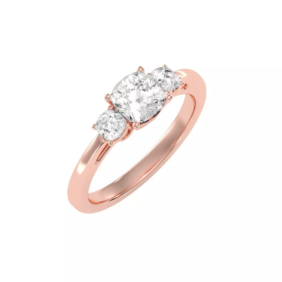 solitaire wedding engagement women ring 3dm render detail 3D print model_0